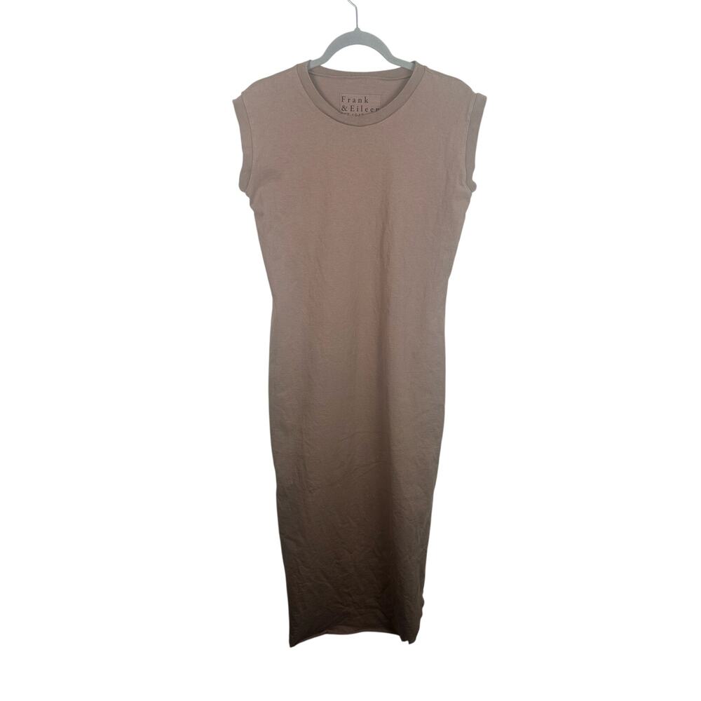 Frank & Eileen CORY Vintage Muscle Tee Maxi Dress Size Small Cotton EUC Taupe